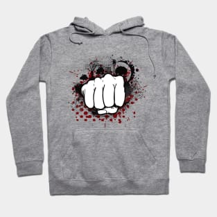 Grunge Punk Fist Punch Punk Rock Rebel Hoodie